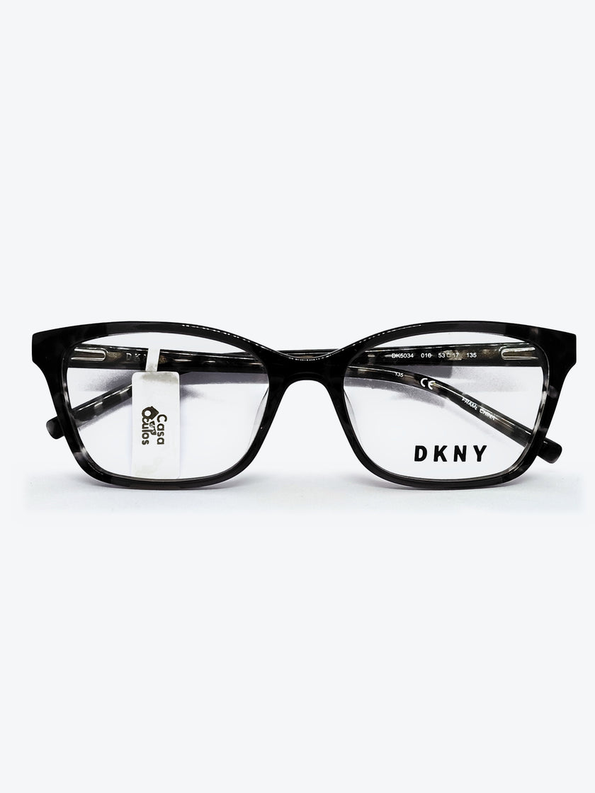 Armação Feminina DKNY DK5034 Retangular Cinza Tartarugado - foto 2