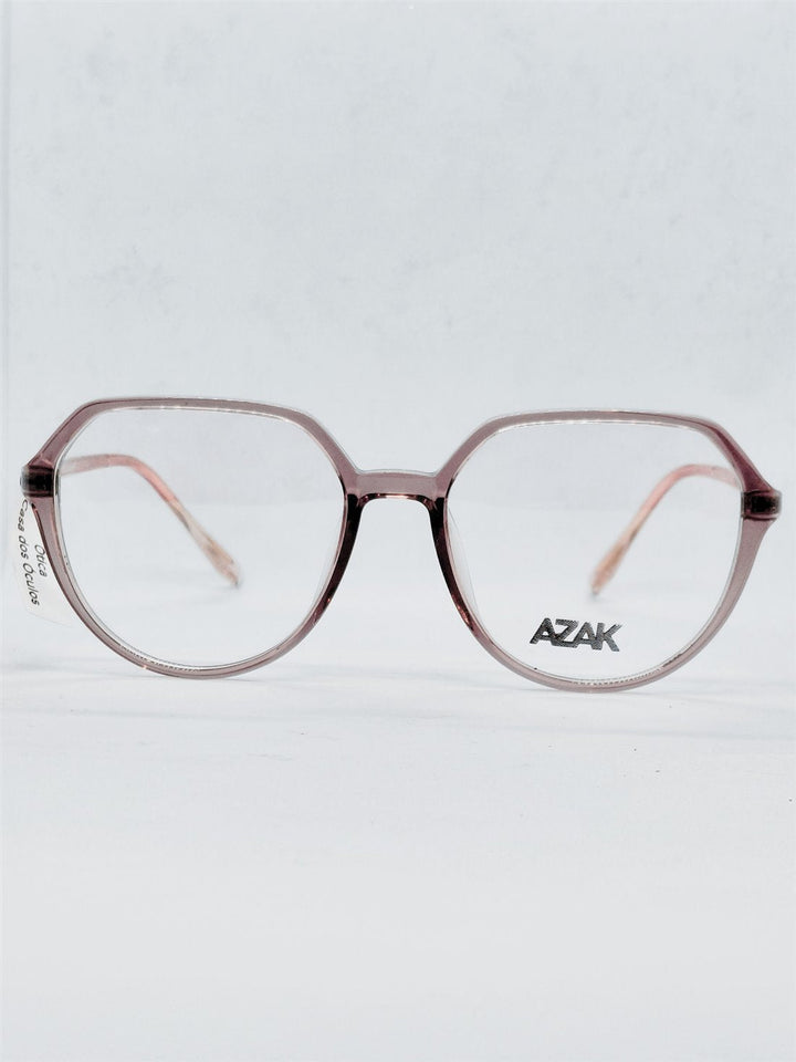 Armação Feminina AZAK 16768 Rosé Translúcida
