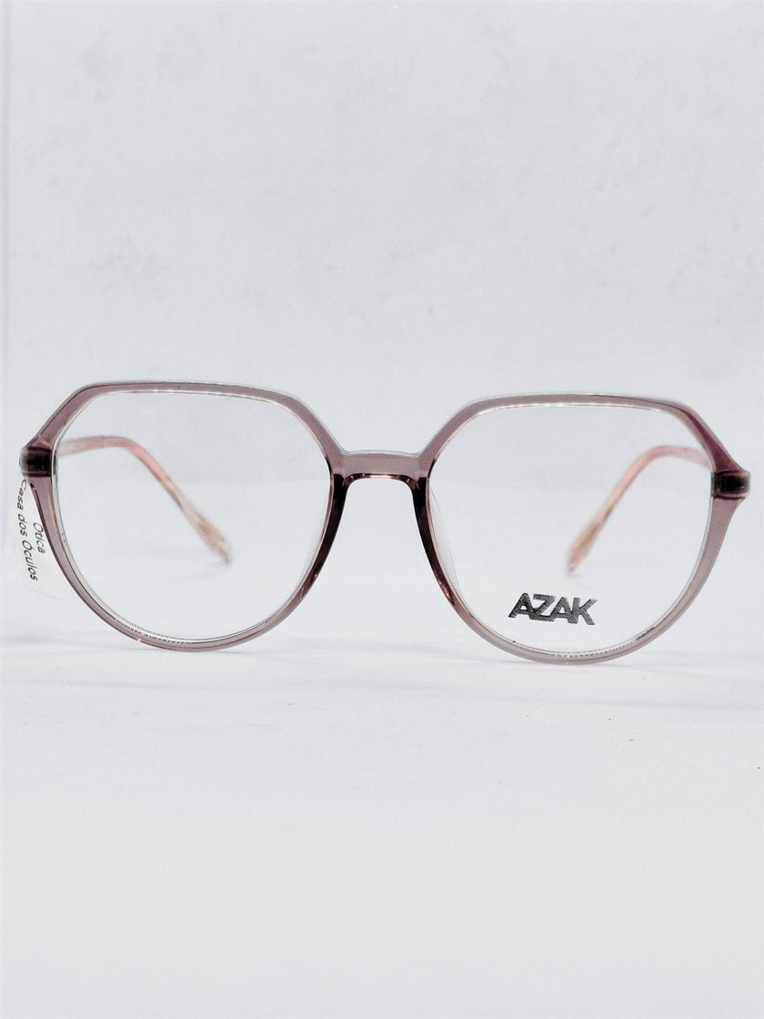 Armação Feminina AZAK 16768 Rosé Translúcida