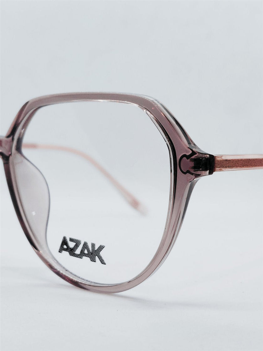 Armação Feminina AZAK 16768 Rosé Translúcida