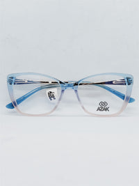Armação Feminina AZAK HR-ZM150 Azul e Rosé Gateada