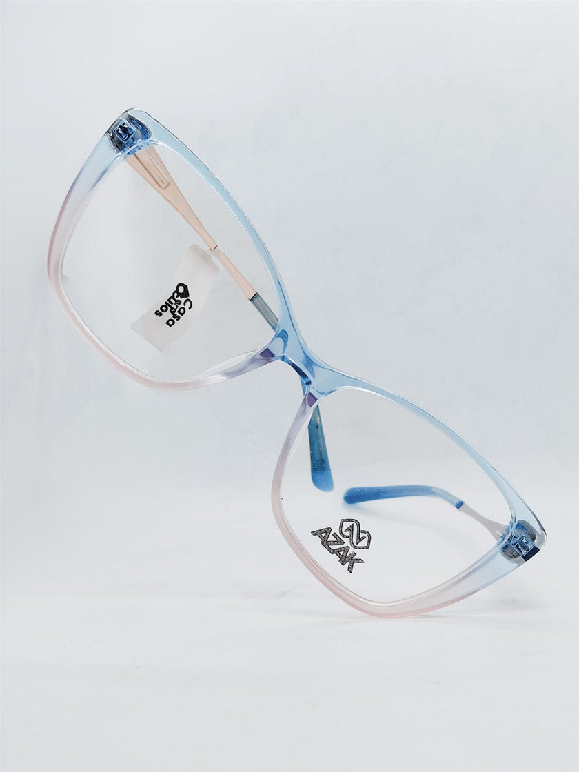 Armação Feminina AZAK HR-ZM150 Azul e Rosé Gateada