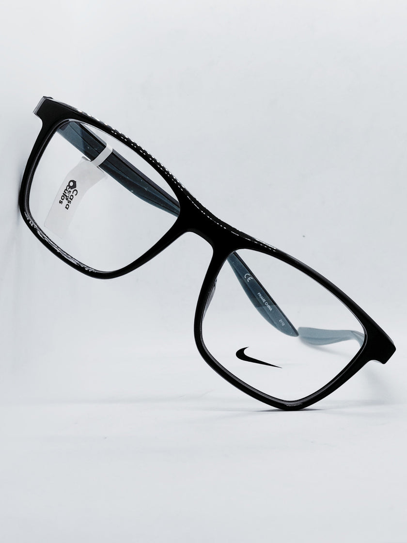 Armação Masculina Nike 7038 Retangular Preta Fosca