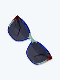 Óculos de Sol M554 Quadrado Vermelho, Azul e Verde - foto 5