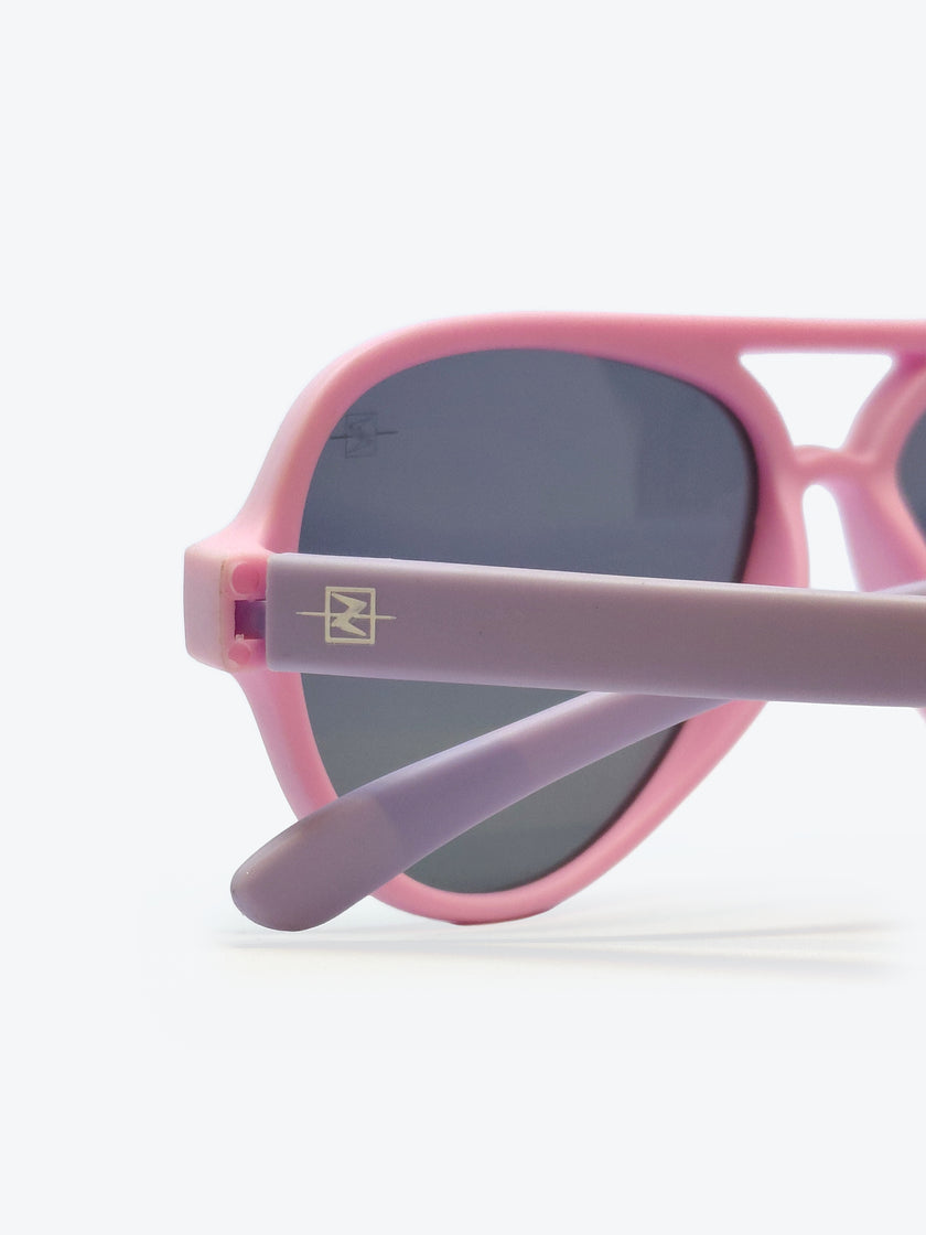 Óculos de Sol S893 C42 Aviador Roxo e Rosa Bebê - foto 4