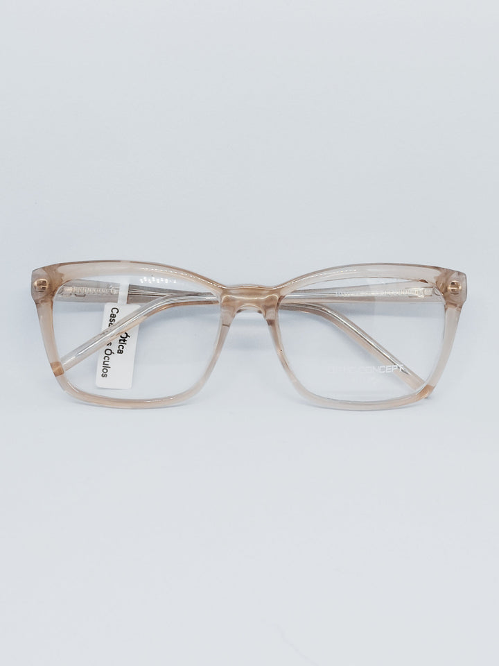 Óculos Optic Concept 1010 nude - lateral