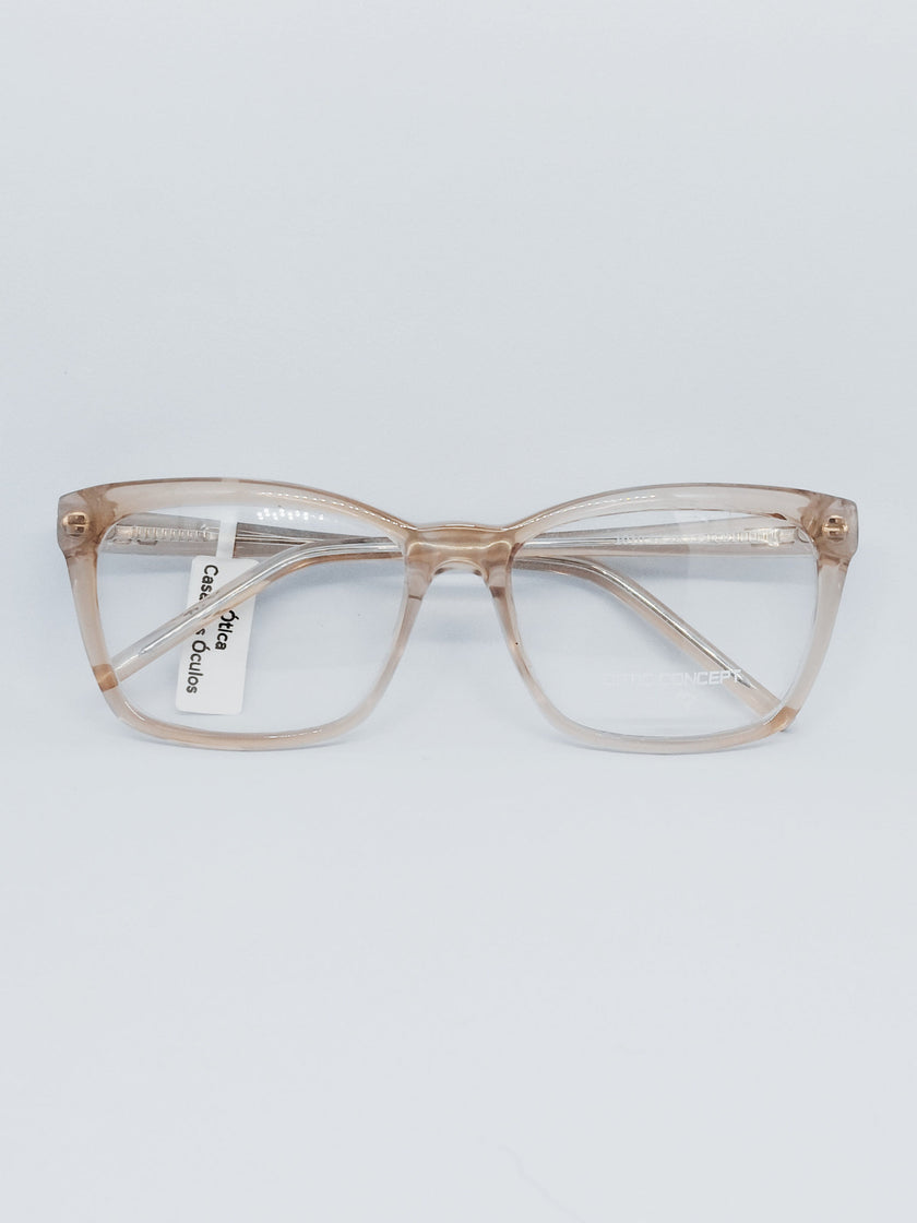 Óculos Optic Concept 1010 nude - lateral