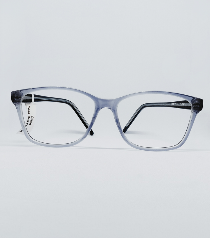 Óculos Optic Concept 1019 Quadrado Azul Acinzentado