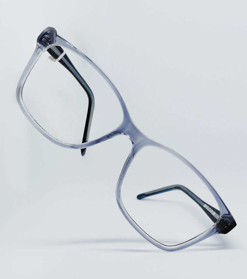 Óculos Optic Concept 1019 Quadrado Azul Acinzentado