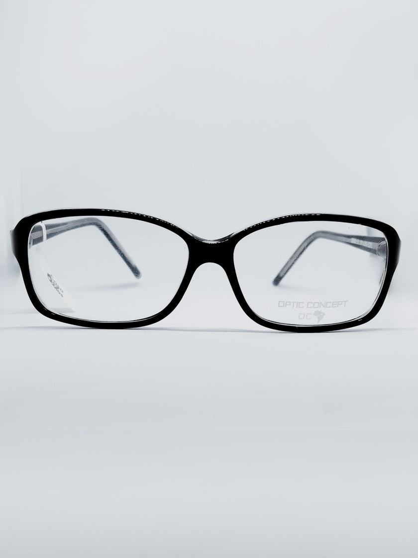 Óculos de Grau Optic Concept 1020 Retangular Preto — frente