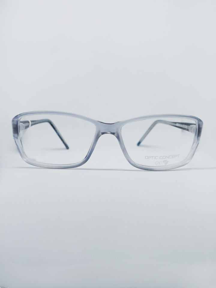 Óculos de Grau Optic Concept 1021 Retangular Cristal — frente