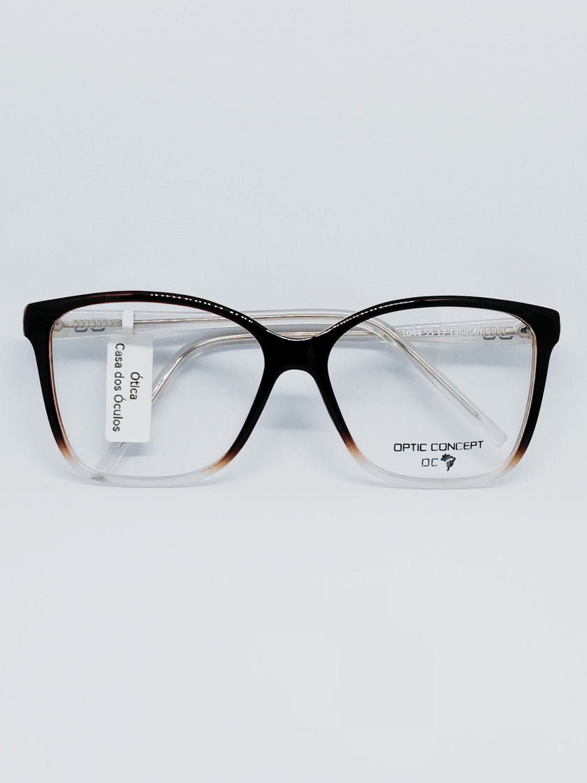 Óculos Optic Concept 1044 tartaruga - detalhe