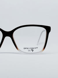 Óculos Optic Concept 1044 tartaruga - lateral