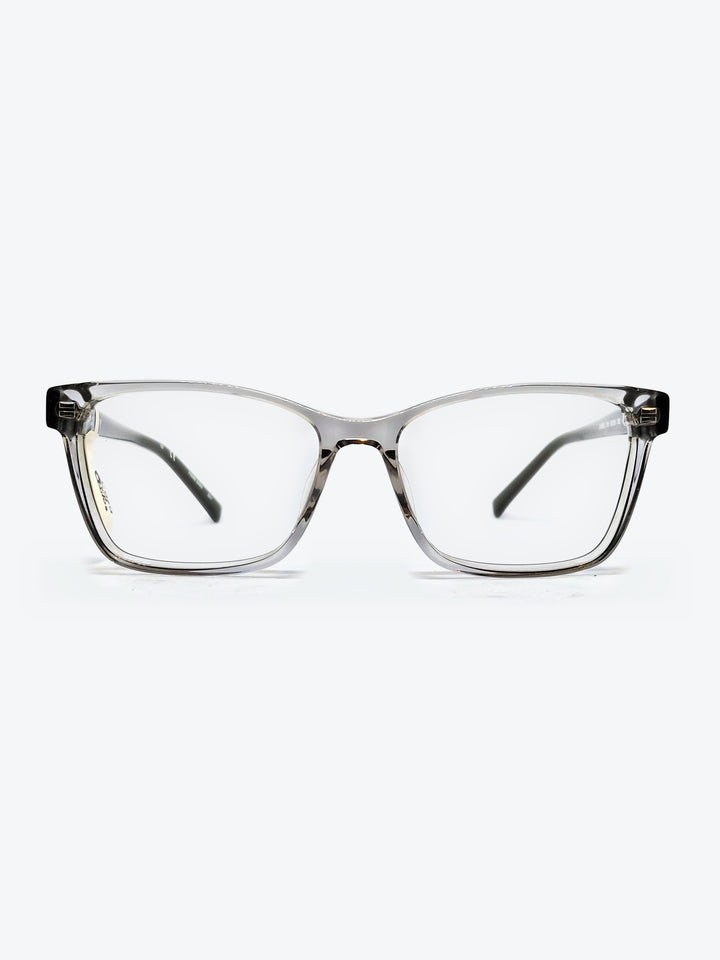 Armação Feminina DKNY DK5038 Retangular Cinza Translúcido - foto 1
