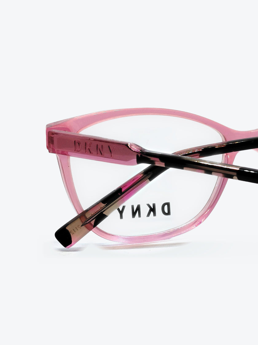 Armação Feminina DKNY DK5041 Gatinho Rosa Translúcido - foto 4