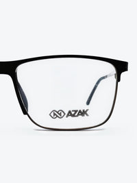 Armação Masculina AZAK 20028 Retangular Preto e Azul - foto 3