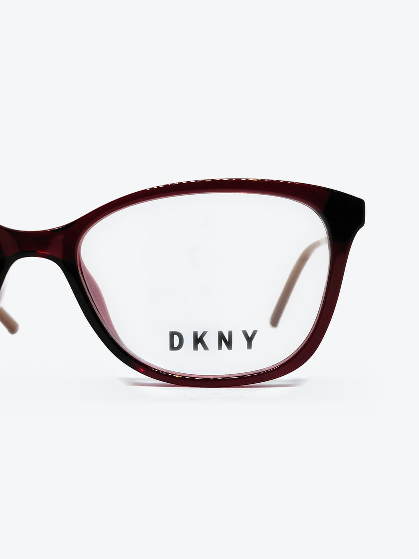 Armação Feminina DKNY DK5005 Gatinho Bordô e Nude - foto 3