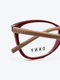 Armação Feminina DKNY DK5005 Gatinho Bordô e Nude - foto 4