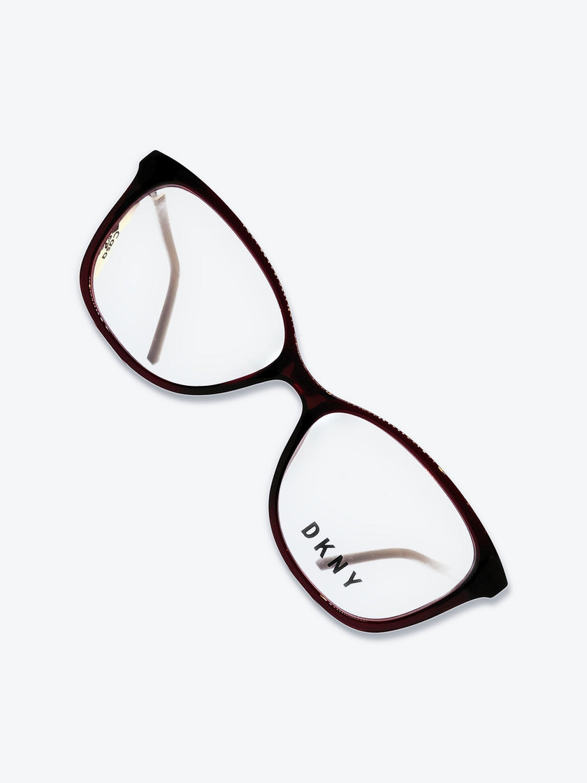 Armação Feminina DKNY DK5005 Gatinho Bordô e Nude - foto 5