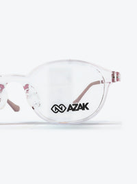 Armação Infantil AZAK HR T200 1 Oval Rosa Bebê Translúcido - foto 3
