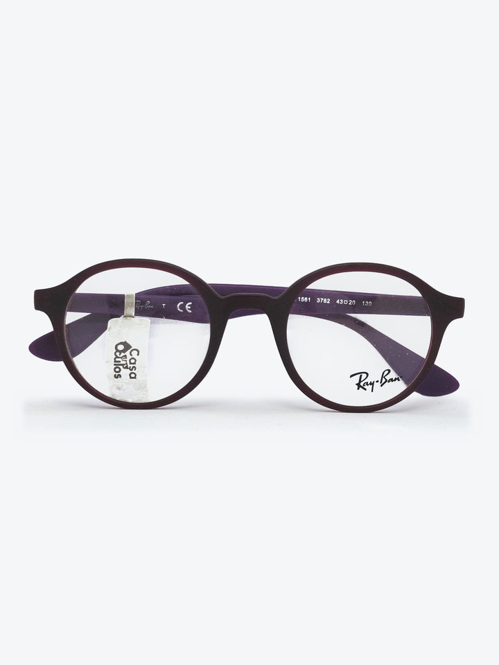 Armação Infantil Ray-Ban RB1561 Redonda Bordô e Roxo - foto 1
