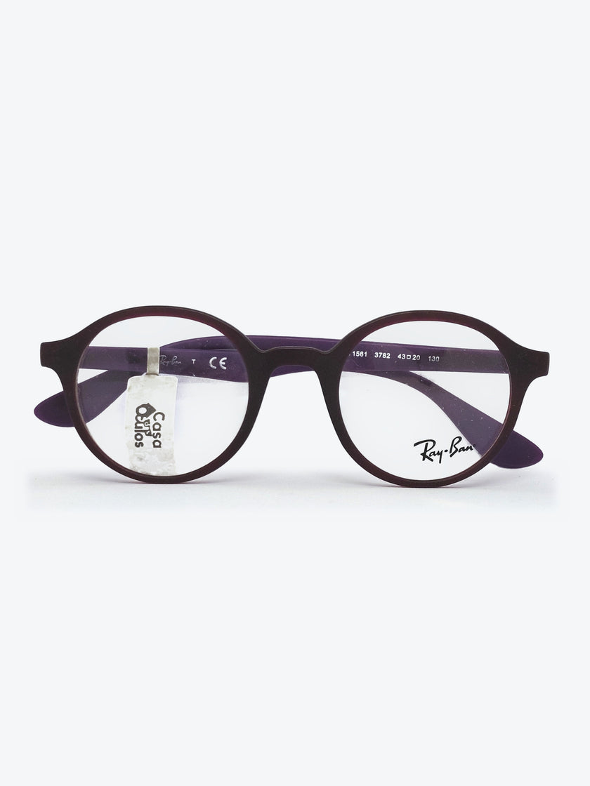 Armação Infantil Ray-Ban RB1561 Redonda Bordô e Roxo - foto 1