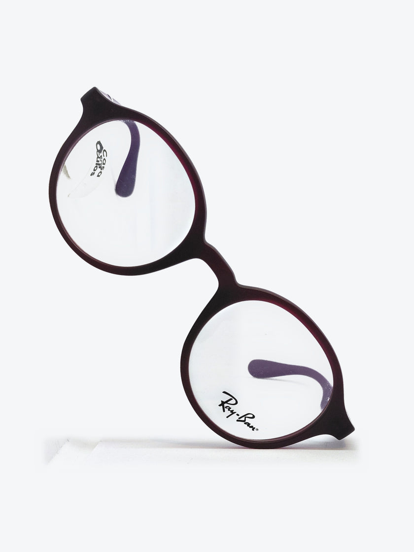 Armação Infantil Ray-Ban RB1561 Redonda Bordô e Roxo - foto 4
