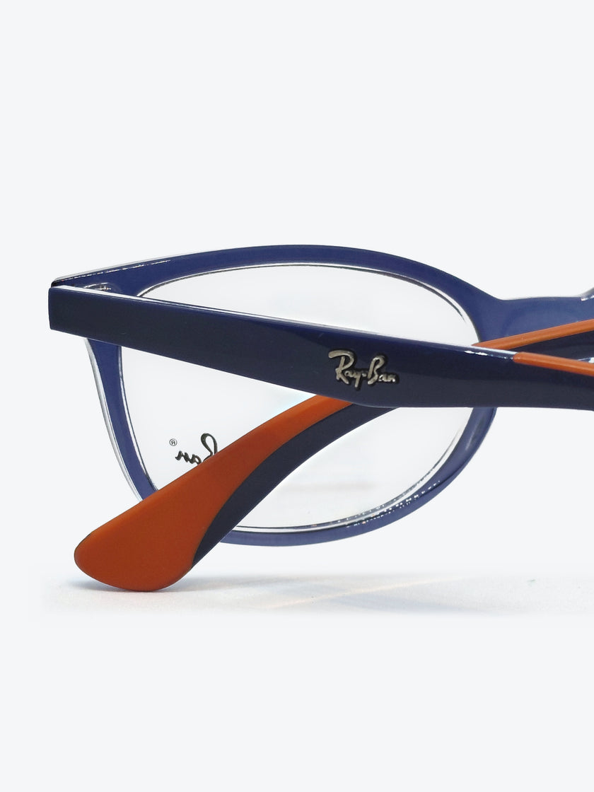 Armação Infantil Ray-Ban RB1586L Oval Azul e Laranja - foto 5