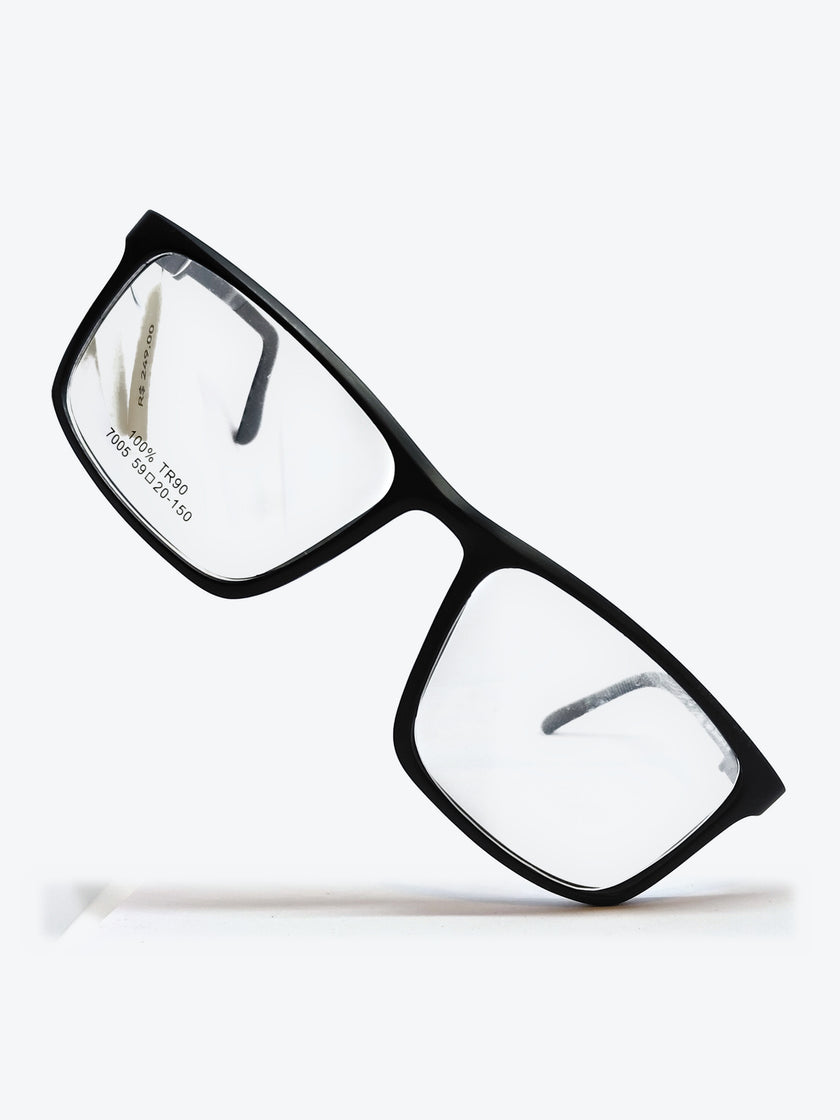 Armação Masculina 7005 Retangular Preto e Cinza - foto 4