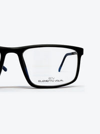 Armação Masculina 7005 Retangular Preto e Azul - foto 2