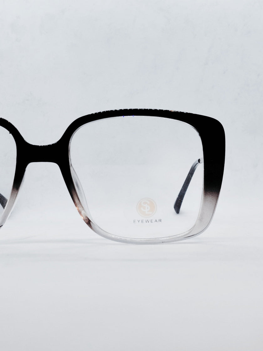 Óculos de Grau SL8010 Quadrado Degradê Preto