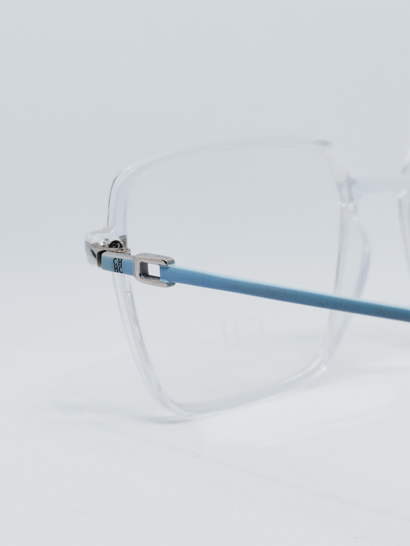 Armação TR90 8165 Quadrada Cristal e Azul