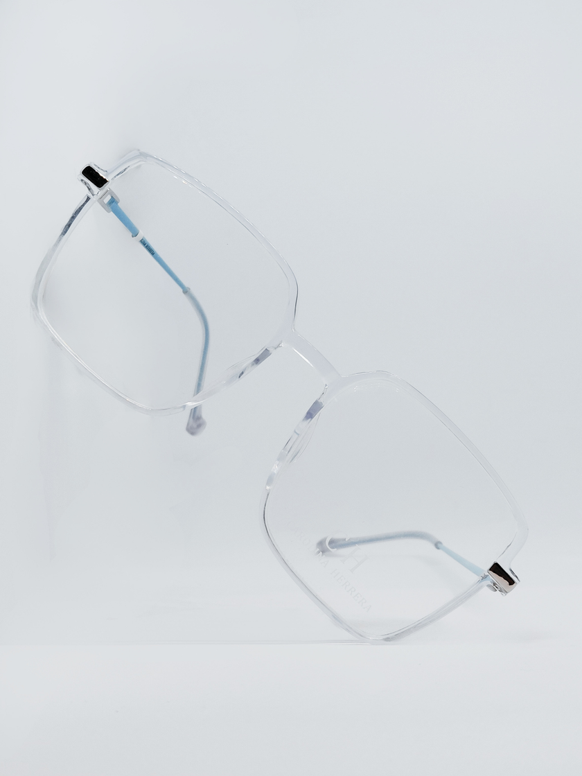 Armação TR90 8165 Quadrada Cristal e Azul