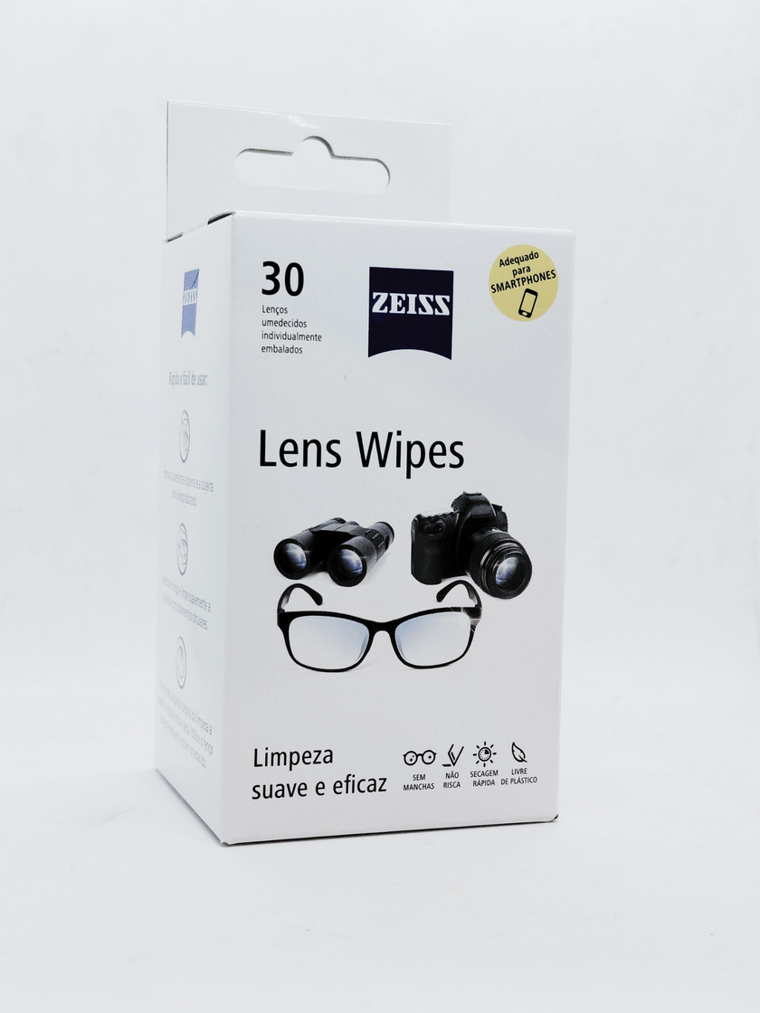 Lenços de limpeza para lentes - unidade