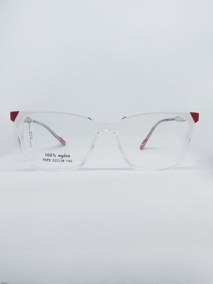Armação Feminina WJ1025 Gatinho Cristal e Vermelho