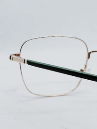 Óculos de Grau WZ 8005 Quadrado Preto Metal