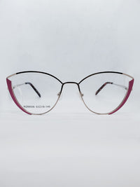 Armação Feminina WZ88006 gatinha prata e rosa - frente