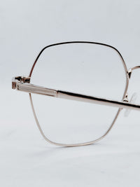 Óculos de Grau WZ88009 Geométrico Rosé Metal